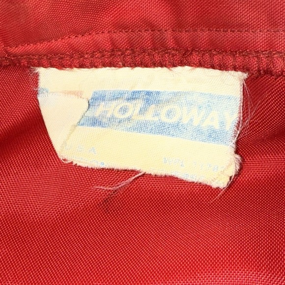 Holloway XL Windbreaker Jacket Mens Red Silver Spring Speedway Vintage Racing - Picture 5 of 12
